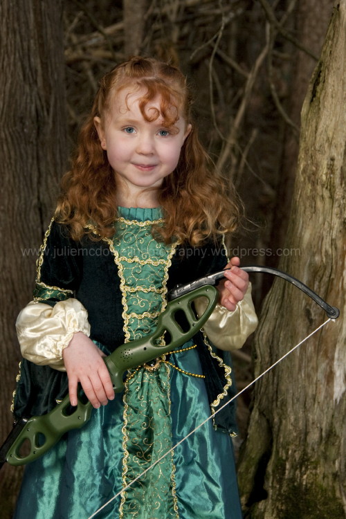 web warrior princess with bow